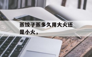蒸饺子蒸多久用大火还是小火，