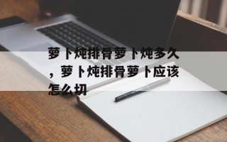 萝卜炖排骨萝卜炖多久，萝卜炖排骨萝卜应该怎么切