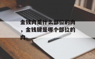 金钱肉是什么部位的肉，金钱腱是哪个部位的肉