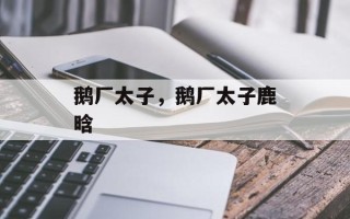 鹅厂太子，鹅厂太子鹿晗
