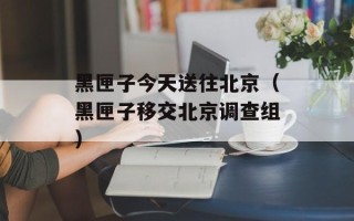 黑匣子今天送往北京（黑匣子移交北京调查组）