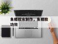 鱼鳔胶水制作，鱼鳔胶功效