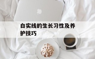 白实线的生长习性及养护技巧