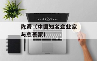 陈澧（中国知名企业家与慈善家）