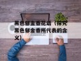 黑色郁金香花语（探究黑色郁金香所代表的含义）