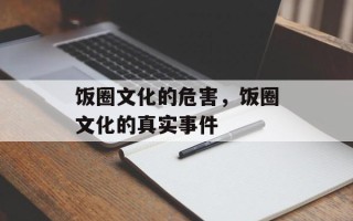 饭圈文化的危害，饭圈文化的真实事件