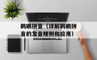 鹈鹕拼音（详解鹈鹕拼音的发音规则和应用）