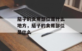 茄子的食用部位是什么地方，茄子的食用部位是什么