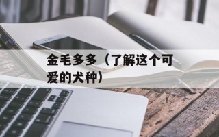 金毛多多（了解这个可爱的犬种）