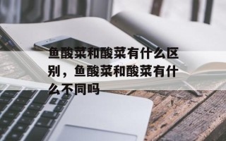 鱼酸菜和酸菜有什么区别，鱼酸菜和酸菜有什么不同吗