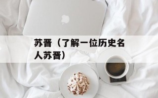 苏晋（了解一位历史名人苏晋）