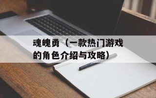 魂魄勇（一款热门游戏的角色介绍与攻略）