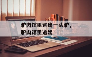 驴肉馆里逃出一头驴，驴肉馆里逃出