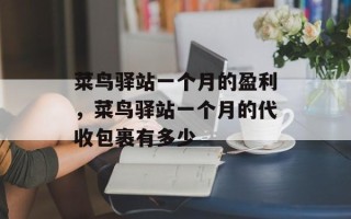 菜鸟驿站一个月的盈利，菜鸟驿站一个月的代收包裹有多少