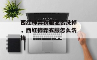 西红柿弄衣服怎么洗掉，西红柿弄衣服怎么洗掉