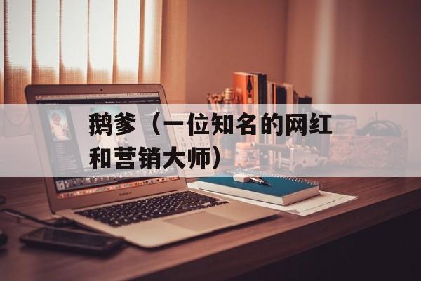 鹅爹（一位知名的网红和营销大师）-第1张图片-