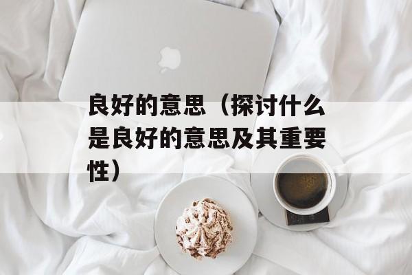良好的意思（探讨什么是良好的意思及其重要性）-第1张图片-
